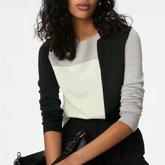 Marks & Spencer colour block sweater - Picture 2 of 8